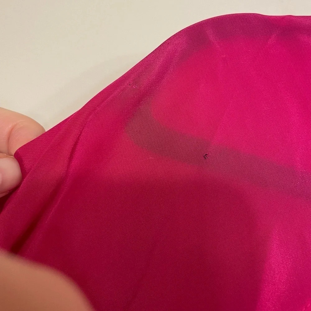Maeve - Anthropologie | Women's Magenta Pink Lightweight Cutout Blouse Size 4 - Picture 4 of 6